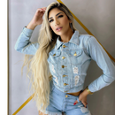 Jaqueta Feminina Jeans Destroyed: Elegância Descontruída