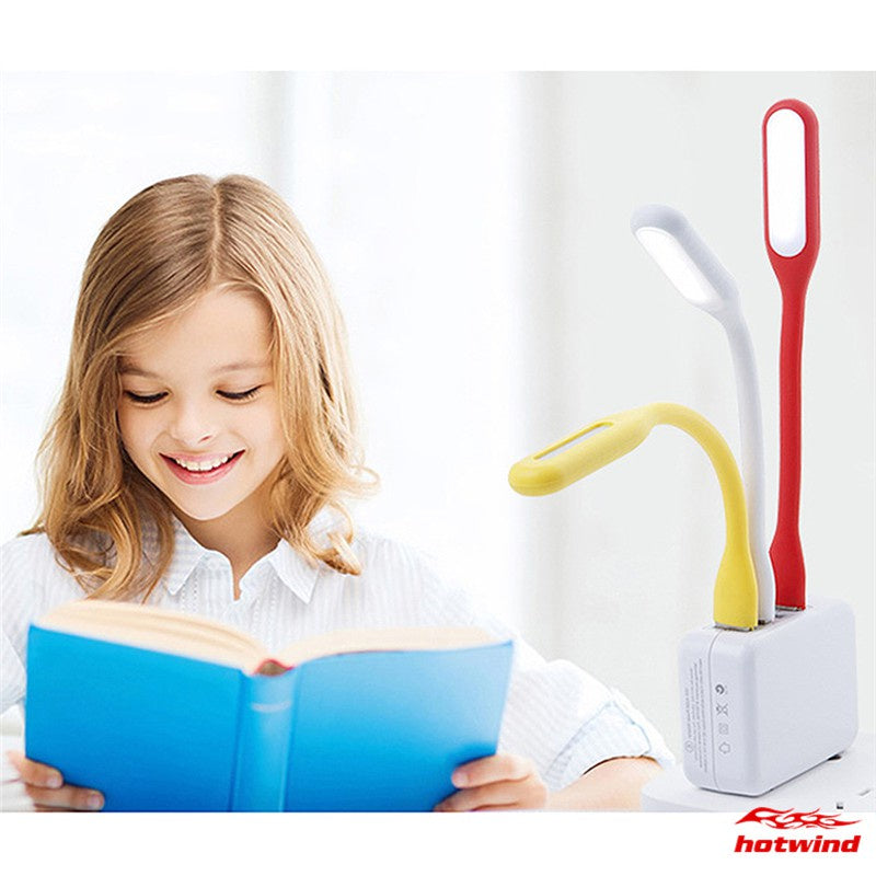 Mini Lâmpada Noturna LED Flexível de 360 Graus USB.