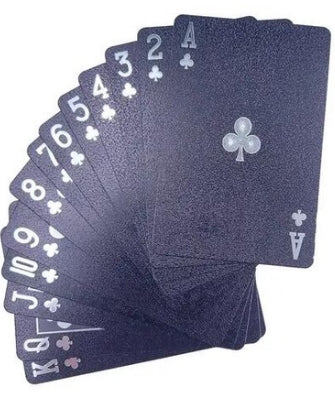 Baralho Dólar Dourado Ouro Folheado à Prova D'água Poker 54 Cartas