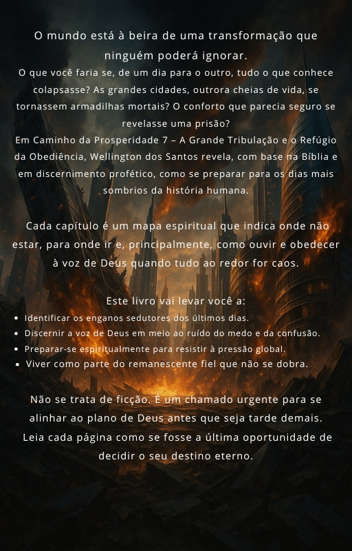 CAMINHO DA PROSPERIDADE 7 – A Grande Tribulação e o Refúgio da Obediência