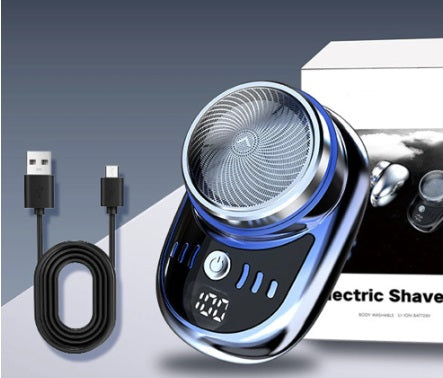 Barbeador Elétrico Portátil para Viagem Mini Bolso Sem Fio Recarregável