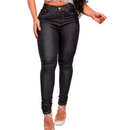 Calça Jeans Feminina Lisa com Detalhe Moderno