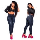 Calça Jeans Feminina Lisa com Detalhe Moderno