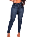 Calça Jeans Feminina Lisa com Detalhe Moderno