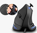 Mouse Vertical Gaming ZELOTES Programável USB com Fio RGB