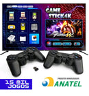 Video Game Stick HDMI 4k Video Game Retro 2 controles sem fio - 64 GB 10 Mil Jogos
