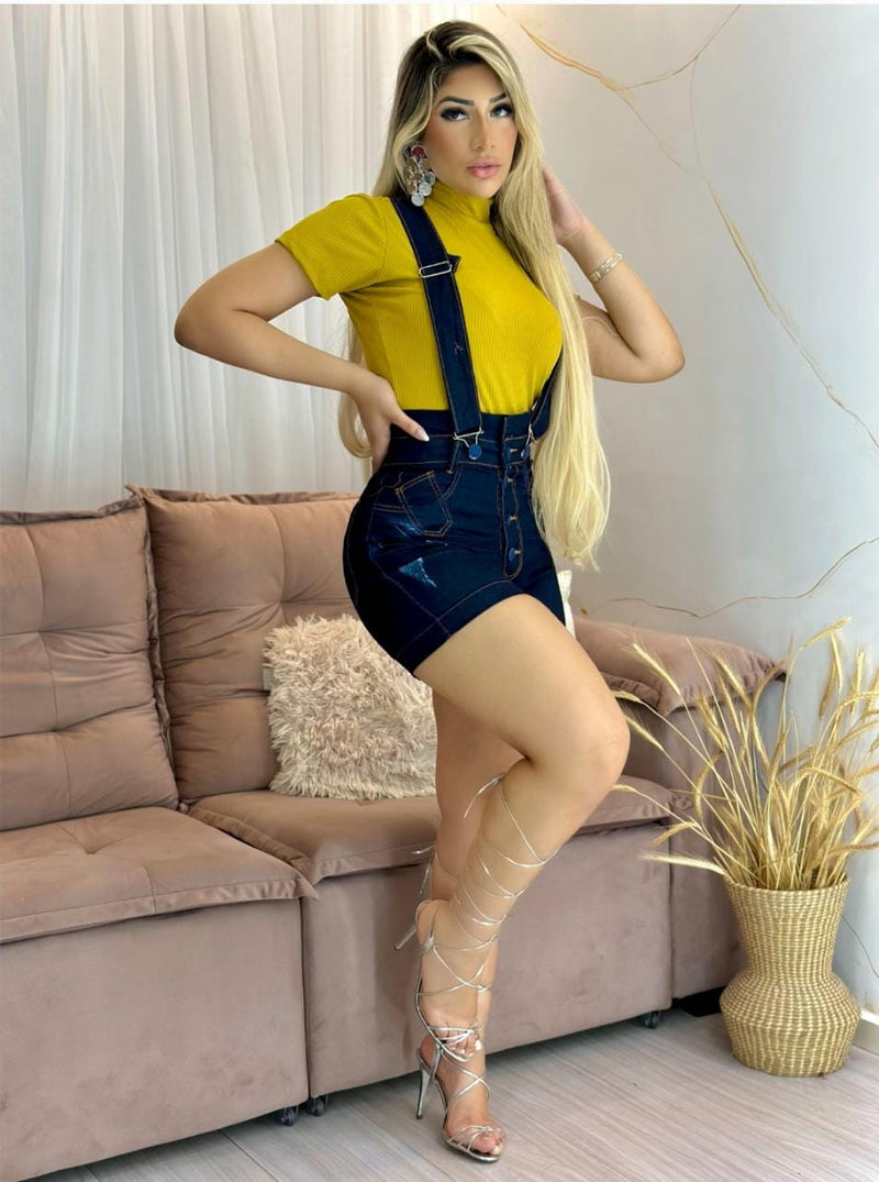 Salopete Jeans - Estilo Clássico e Versátil