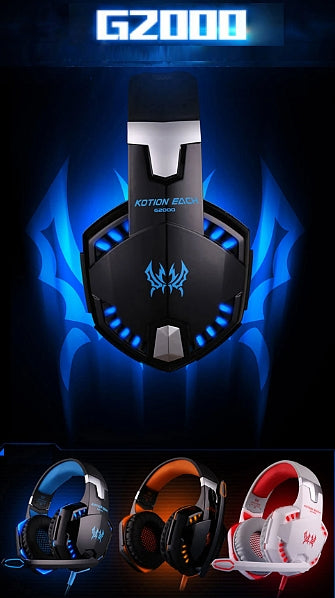 Fone Gamer Headset  G2000 Stereo com Led