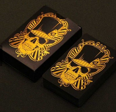 Baralho Dólar Dourado Ouro Folheado à Prova D'água Poker 54 Cartas