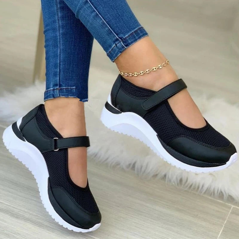 Sapatos de Plataforma Vulcanizada para Mulheres