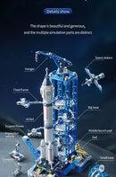 Centro de Lançamento Moon Lander Modelo Blocos de Construção