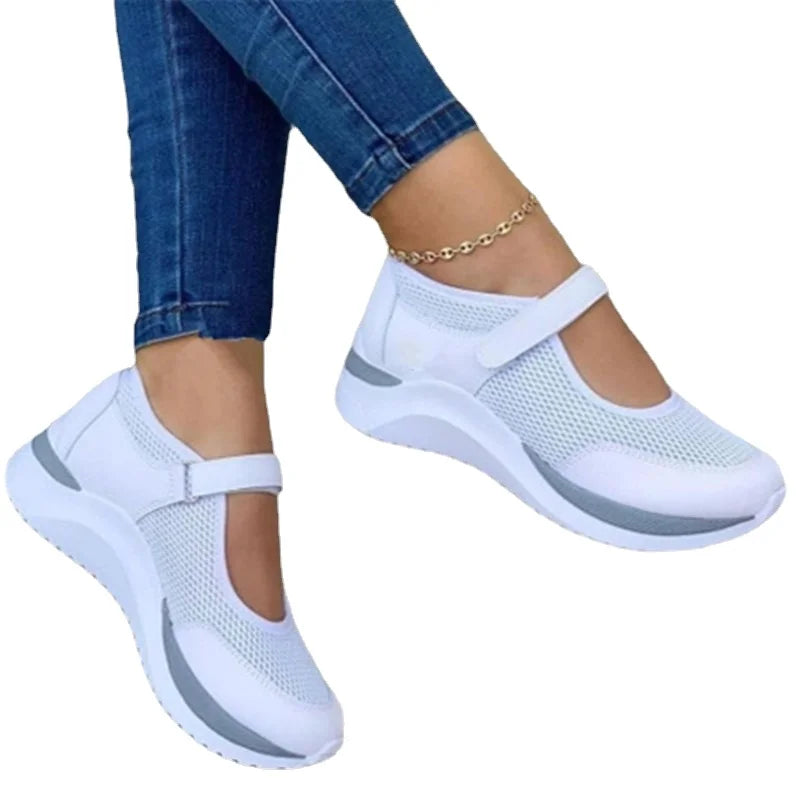 Sapatos de Plataforma Vulcanizada para Mulheres