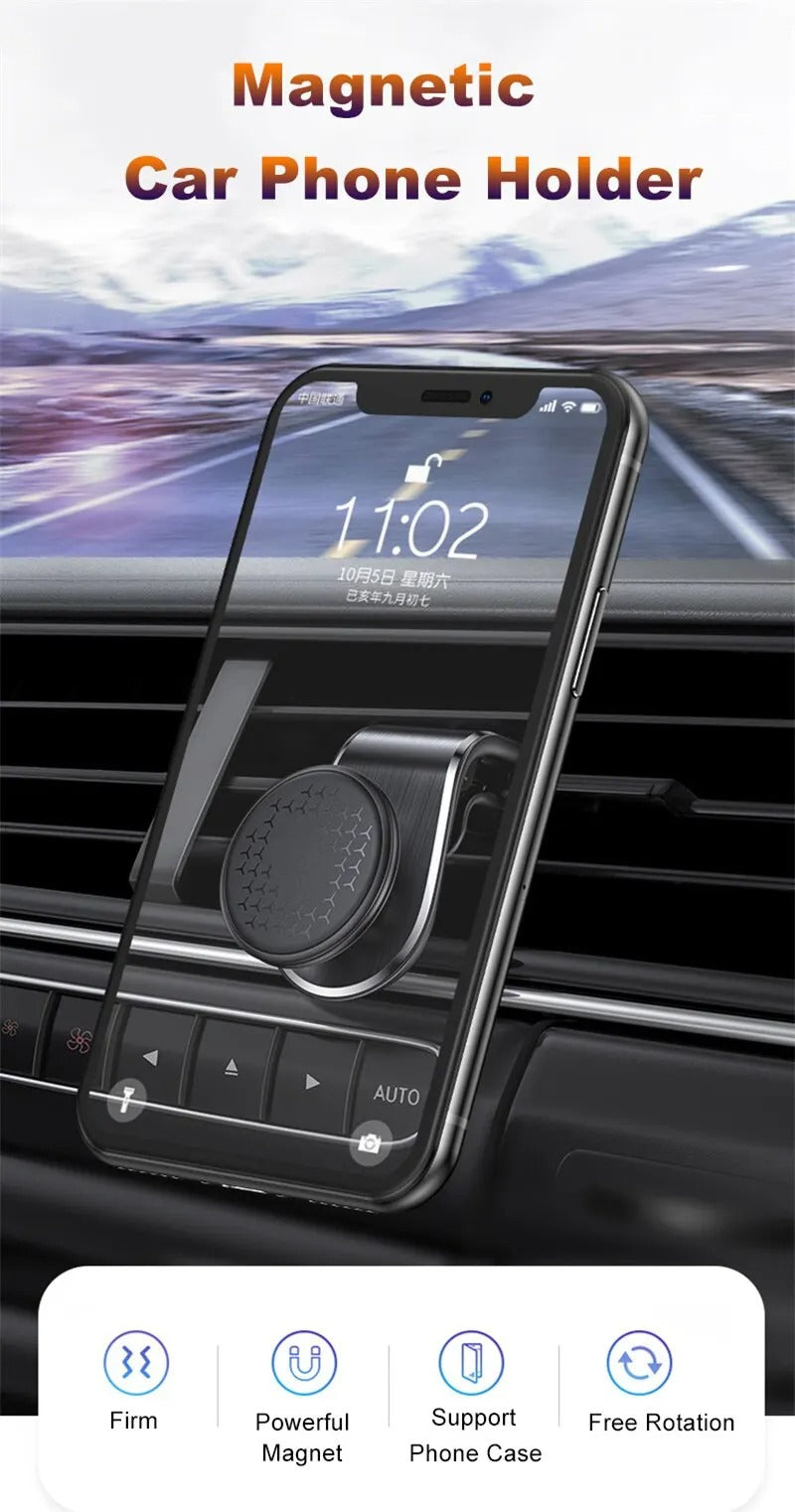 📱🚗 Suporte Magnético para Telefone de Carro - VIKEFON 🚗📱