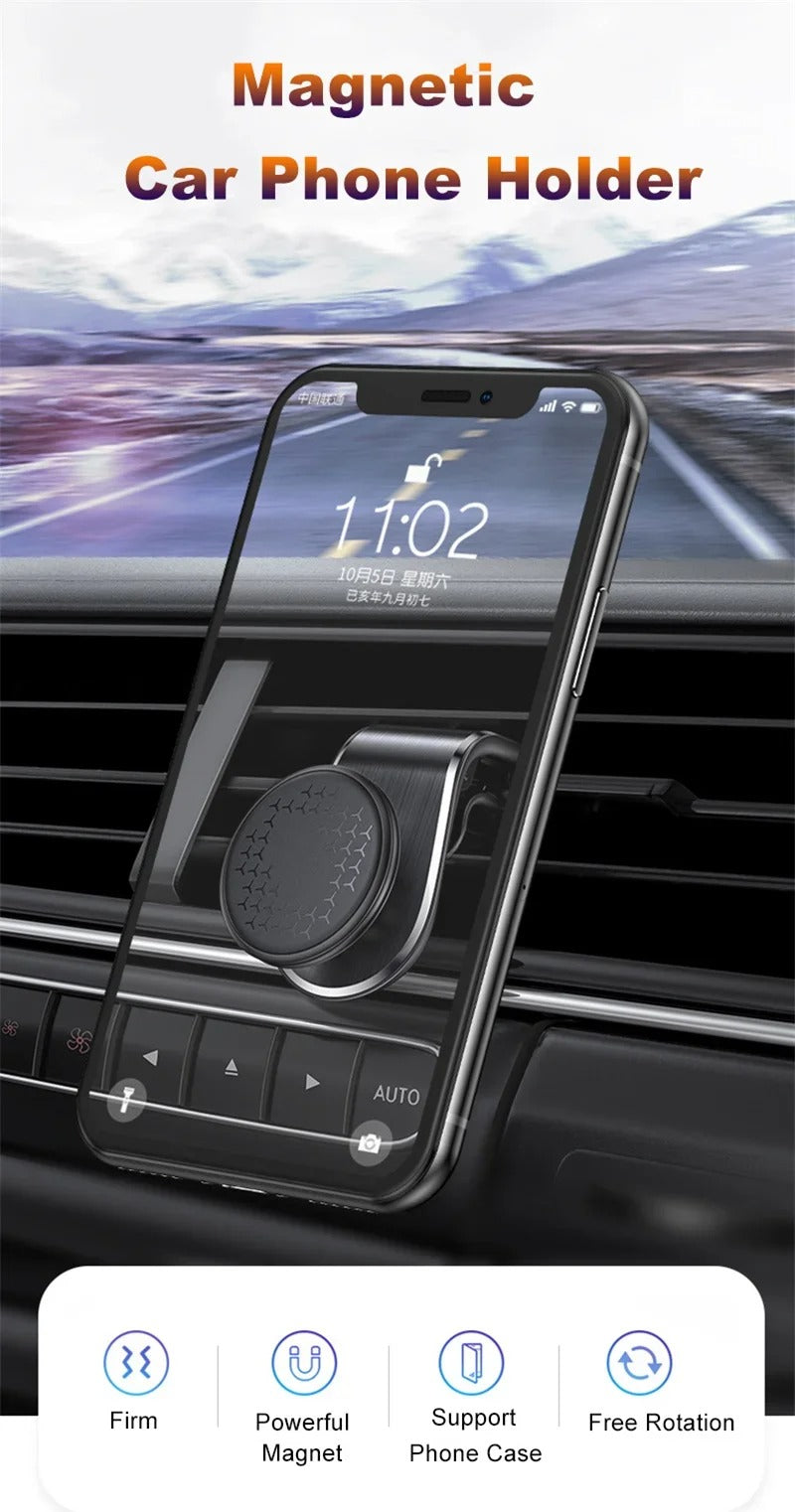 📱🚗 Suporte Magnético para Telefone de Carro - VIKEFON 🚗📱