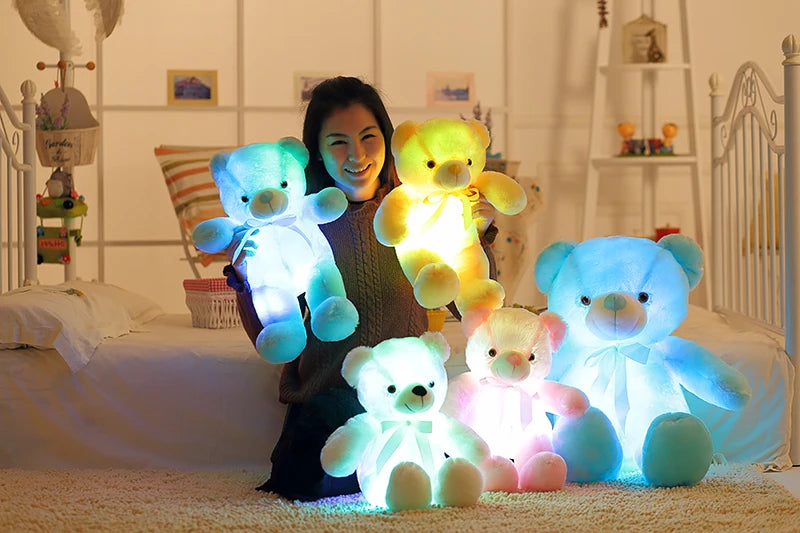 Urso de Pelúcia LED Brilhante de 32-50cm