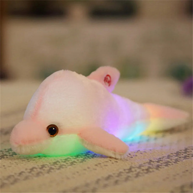 🌟🐬 Brinquedo de Pelúcia Luminoso do Golfinho de 32cm! 🐬🌟