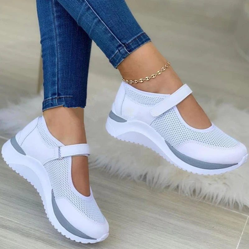 Sapatos de Plataforma Vulcanizada para Mulheres
