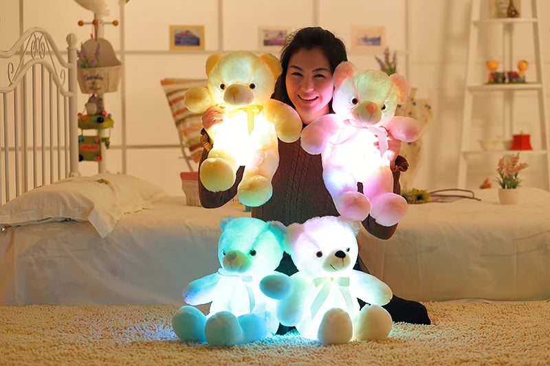 Urso de Pelúcia LED Brilhante de 32-50cm
