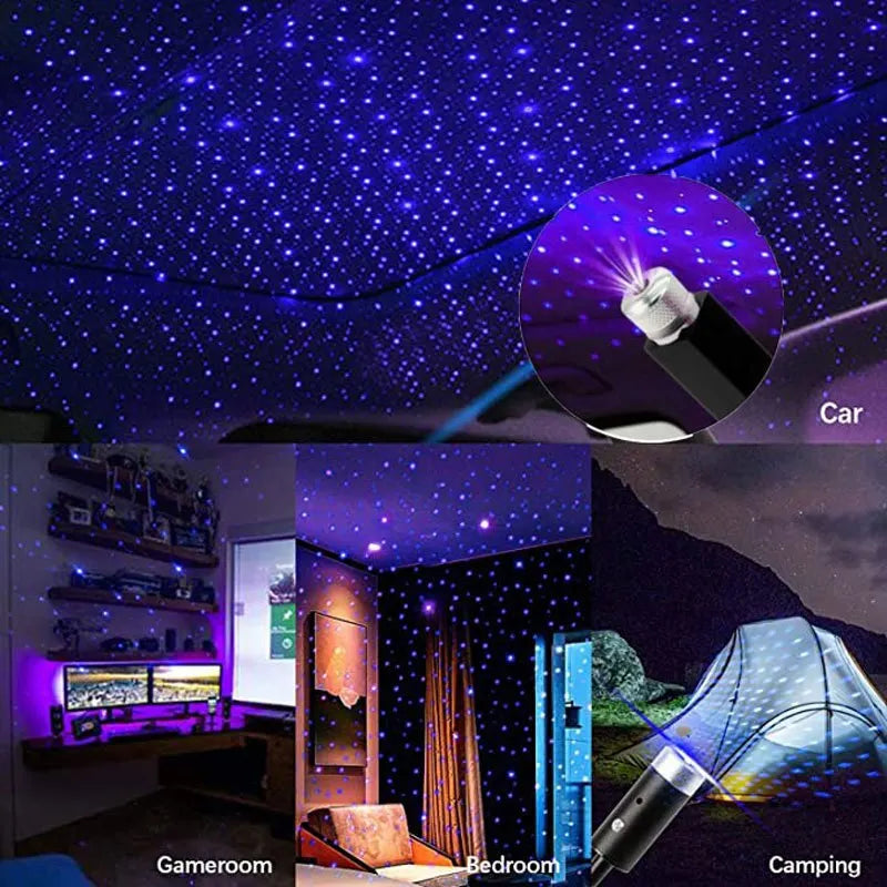 Projetor de Luz Noturna Galaxy  2 Peças
