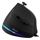Mouse Vertical Gaming ZELOTES Programável USB com Fio RGB