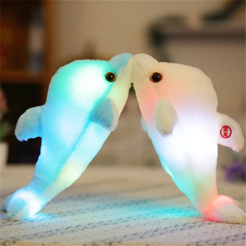🌟🐬 Brinquedo de Pelúcia Luminoso do Golfinho de 32cm! 🐬🌟