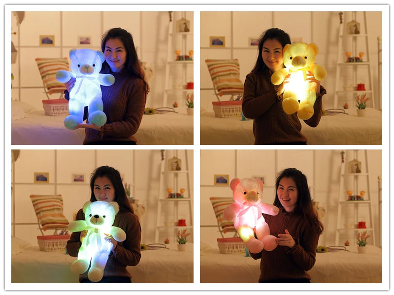 Urso de Pelúcia LED Brilhante de 32-50cm