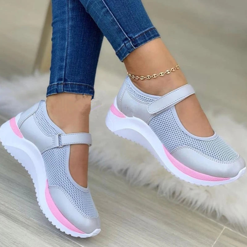Sapatos de Plataforma Vulcanizada para Mulheres