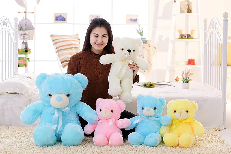 Urso de Pelúcia LED Brilhante de 32-50cm