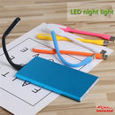 Mini Lâmpada Noturna LED Flexível de 360 Graus USB.
