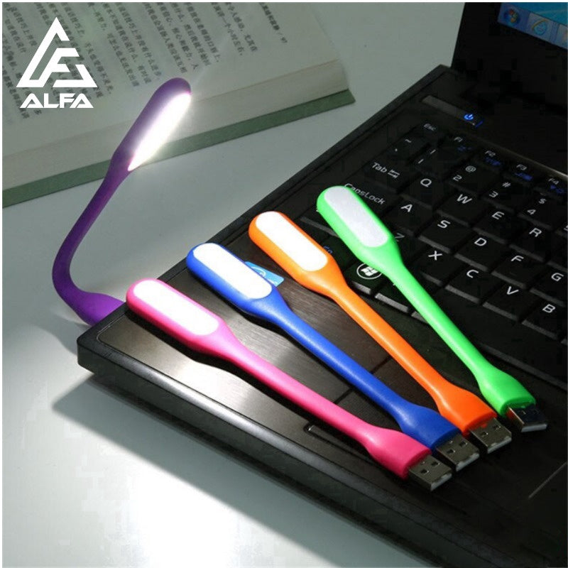 Mini Lâmpada Noturna LED Flexível de 360 Graus USB.