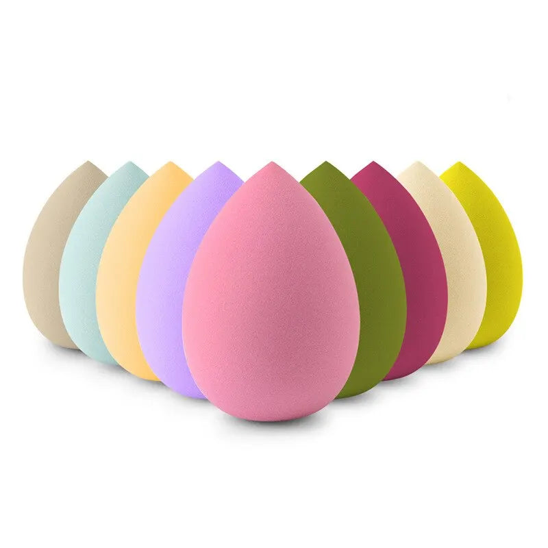 Conjunto de 7 Puffs Cosméticos em Forma de Ovo 🥚