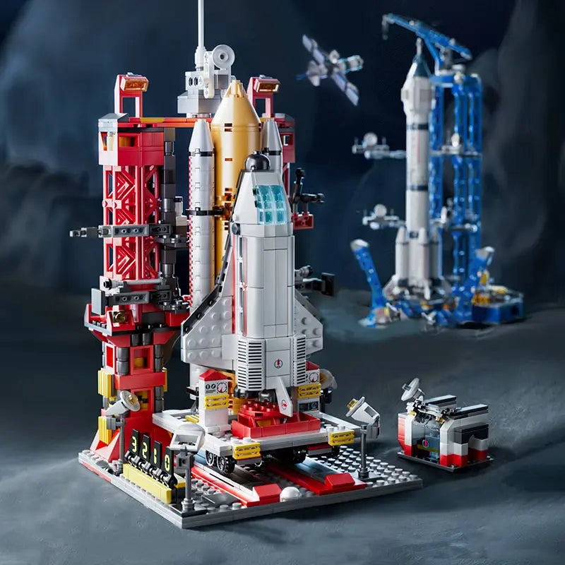 Centro de Lançamento Moon Lander Modelo Blocos de Construção