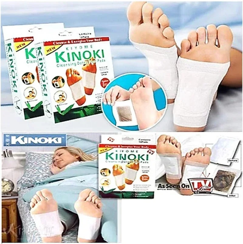 🌿 Kinoki Eliminador de Toxinas: Adesivo Detox para Pés 🌿
