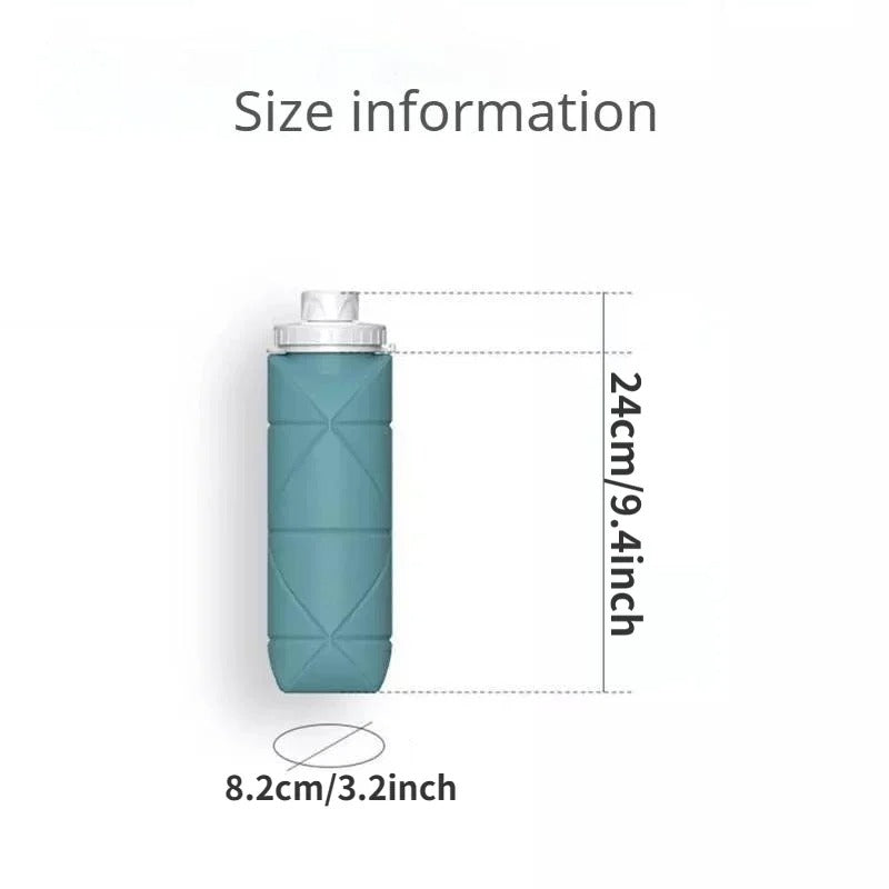 Garrafa de Água Dobrável de Silicone