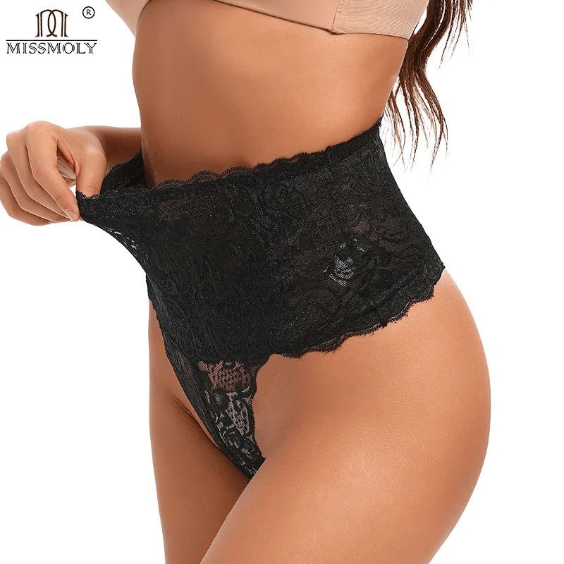 Tanga de Renda de Cintura Alta Miss Moly!