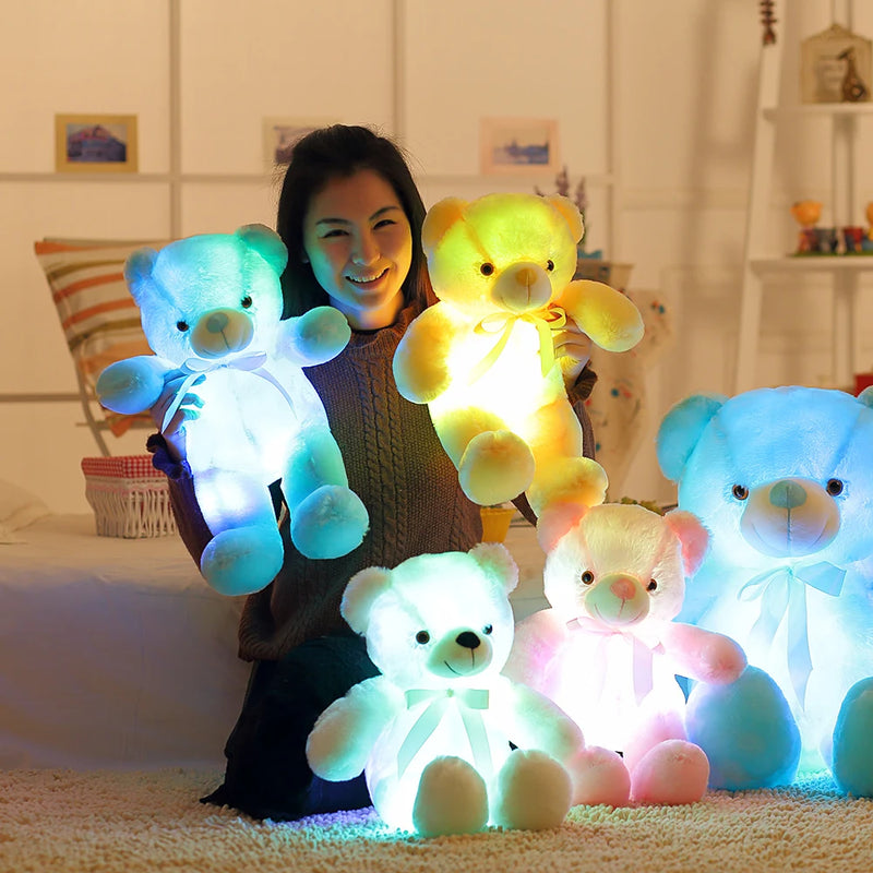 Urso de Pelúcia LED Brilhante de 32-50cm