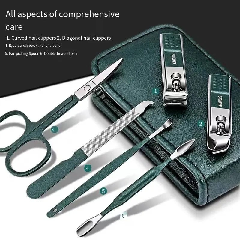 Conjunto de Cortadores de Unhas de 6 Peças