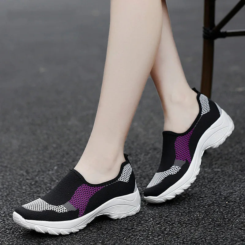 Tênis Feminino de Verão com Plataforma Plana
