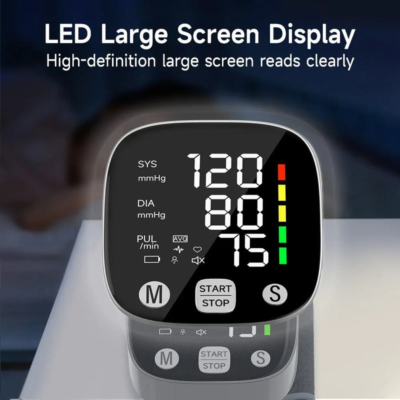 Pulso Monitor de Pressão Arteria LED Recarregável