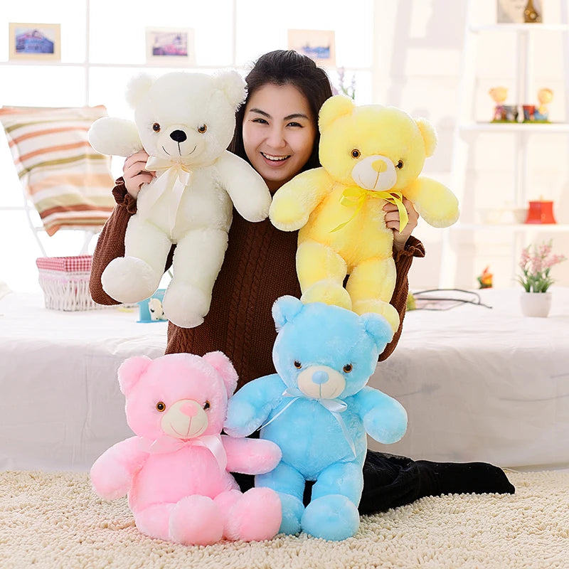 Urso de Pelúcia LED Brilhante de 32-50cm