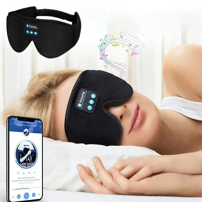 Máscara de Sono 3D Eye Mask Headset via Bluetooth 5.0