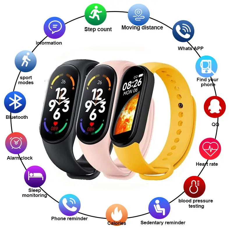 Relógio e Pulseira inteligente  Smartwatch M7.