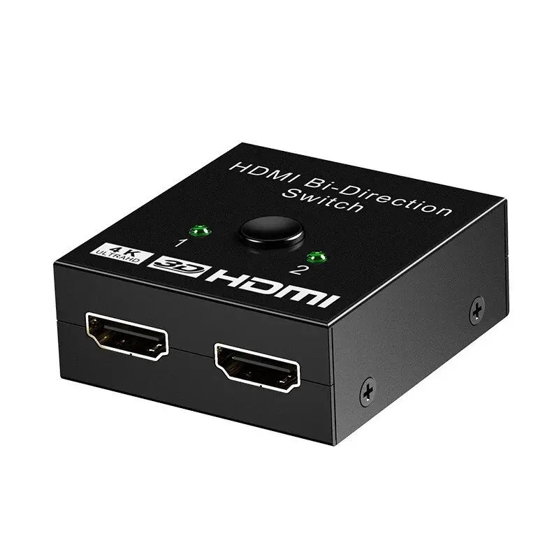 Conversor Adaptador Dual 2 Portas Suporta Ultra HD 4K  Bidirecional HDMI 2.0 4K 60Hz 🔁🖥️