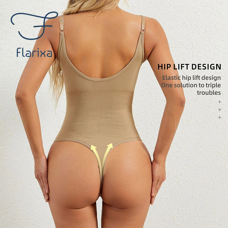Silhueta com o Bodysuit Flarixa Controle de Barriga