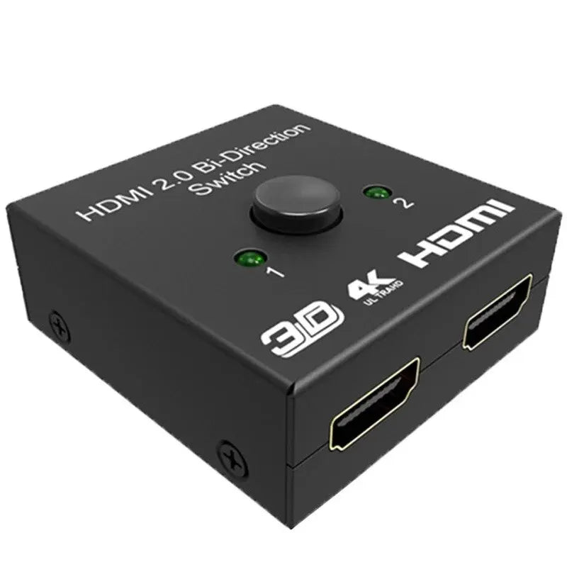 Conversor Adaptador Dual 2 Portas Suporta Ultra HD 4K  Bidirecional HDMI 2.0 4K 60Hz 🔁🖥️