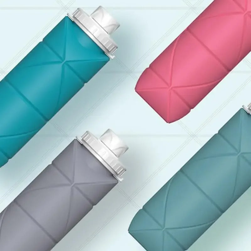 Garrafa de Água Dobrável de Silicone