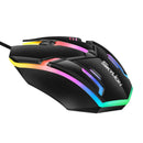 Mouse com Fio Skylion F1  USB com fio de 3 botões, ideal para escritório e jogos.