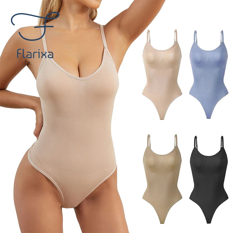 Silhueta com o Bodysuit Flarixa Controle de Barriga