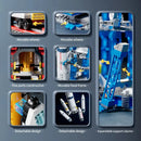 Centro de Lançamento Moon Lander Modelo Blocos de Construção