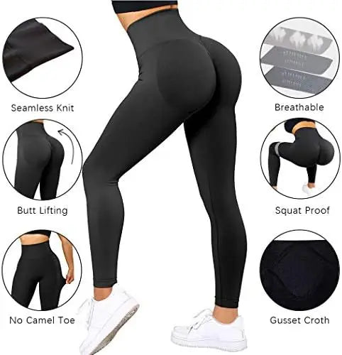 Calça de Yoga Cintura Alta e Bumbum de Pêssego